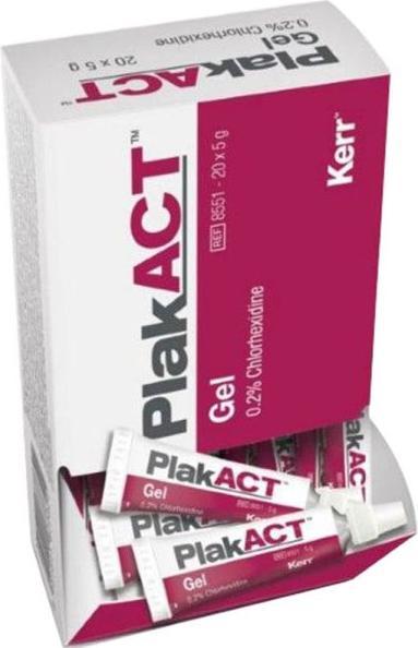 Produktbild PlakACT Gel 0.2% Chlorhexidin 20 Tb 5g (20 x, 489.60 ml, 178 g)