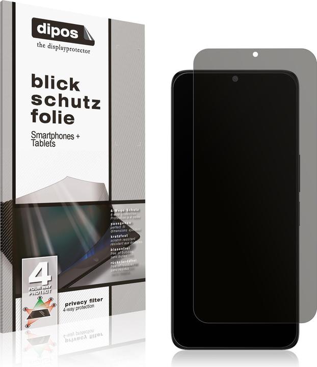 Actual product image Dipos Privacy Screen Protector 4-Way Privacy-Filter (1 Piece, TCL 40 NxtPaper)