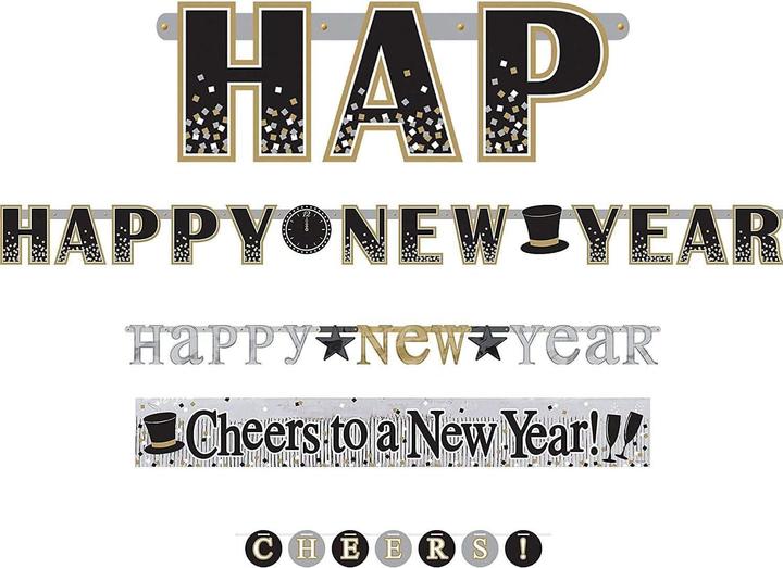 Immagine prodotto Generic Striscione per porta Happy New Year foil party 4-pack