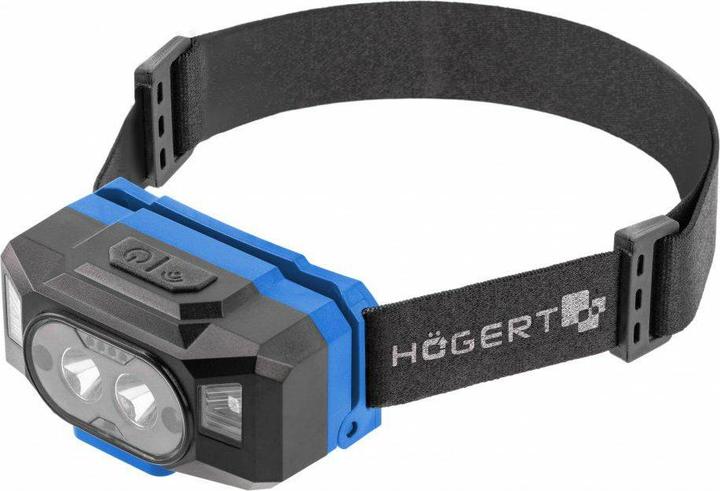 Produktbild MGA Högert Technik - LED-Stirnlampe USB wiederaufladbar - Superhelle Stirnlampe mit 6 Lichtmodi - mit Po