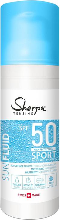 Actual product image Sherpa Tensing Sun Fluid Sport (Sun cream face, SPF 50, 50 ml, 82 g)