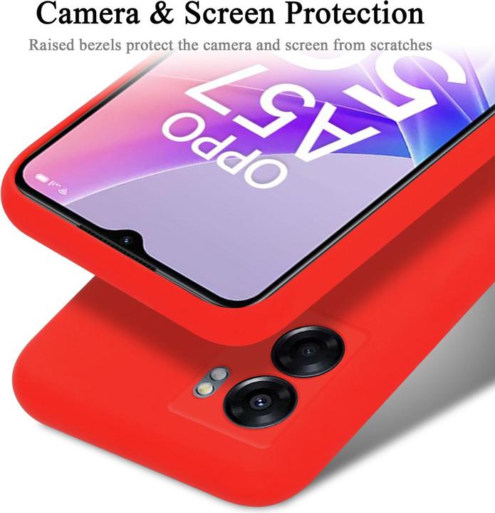 Immagine prodotto Cadorabo Custodia in silicone liquido TPU per Oppo A57 5G / A77 5G / Realme V23 (Realme V23 5G, Oppo A57 5G, Oppo A77 5G)