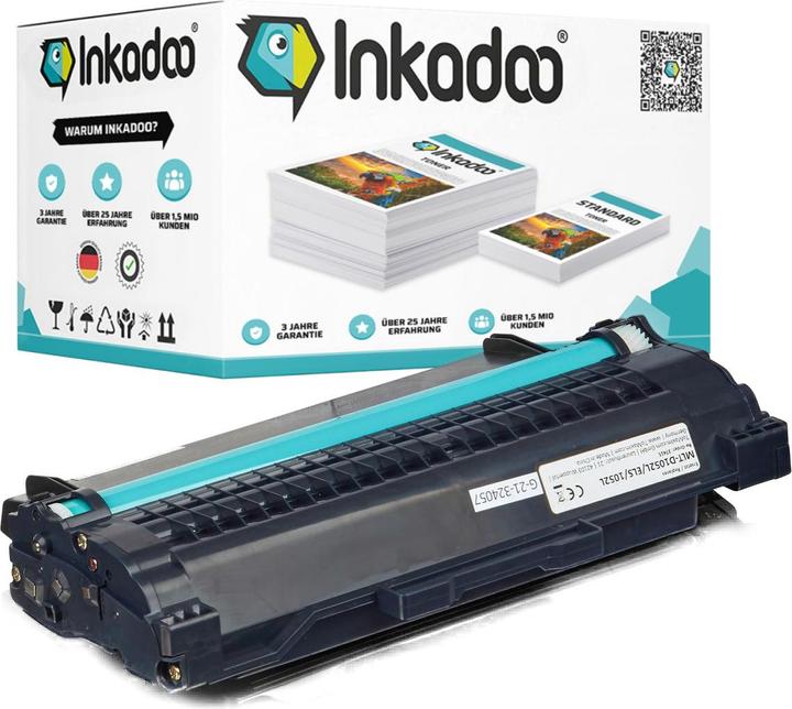 Produktbild Inkadoo Toner kompatibel zu Samsung MLT-D1052L/ELS / 1052L Toner, schwarz Schwarz (BK)