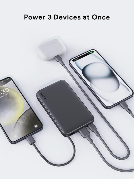 Produktbild Aukey SPARK SLING - Powerbank (10000 mAh, 22.50 W, 38.50 Wh)