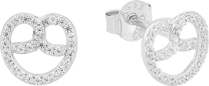 Immagine prodotto Amor Gioielli per orecchie da donna, argento 925, zirconi sintetici. | Pretzel (Argento 925)