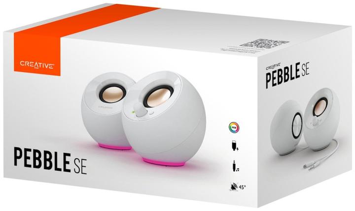 Image du produit Creative Haut-parleur Pebble SE RGB stéréo, blanc