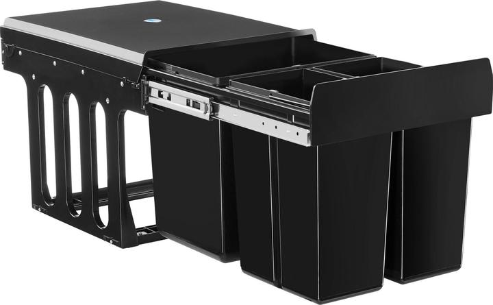 Image du produit tectake Abfallsammler Ashlyn, 3-fach Trennung, 31L, Teleskopschienen (31 l)