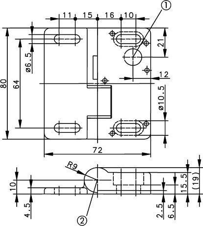 Actual product image Bernstein Switching hinge Cable radial