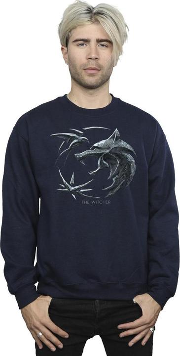 Produktbild Netflix The Witcher Wolf Logo Sweatshirt (XXL)