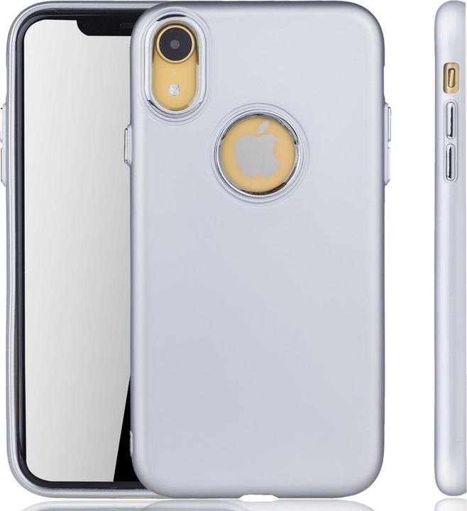 Actual product image König Design Apple iPhone XR Case Mobile Cover Case Cover Bumper Shell in Silver (Apple iPhone XR)