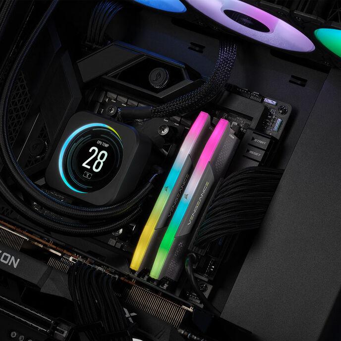Produktbild Corsair Vengeance RGB (2 x 16GB, 6400 MHz, DDR5-RAM, DIMM)