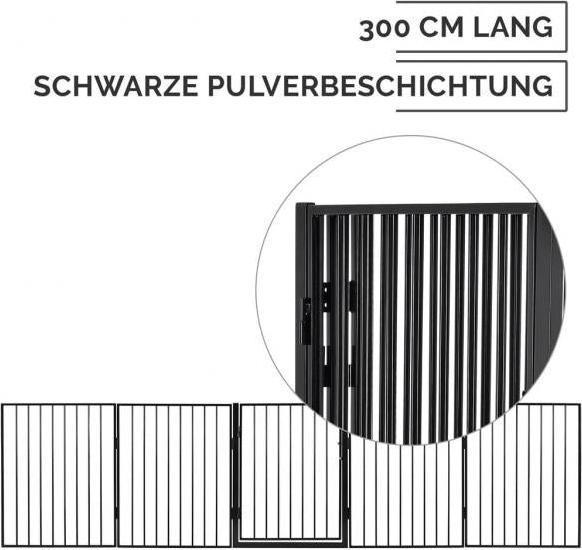 Image du produit Juskys Barrière de cheminée 300 x 76 cm pliable