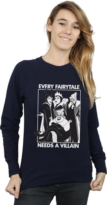 Actual product image Disney Princess Womens/Ladies Every Fairy Tale Needs A Villain Sweatshirt (M)