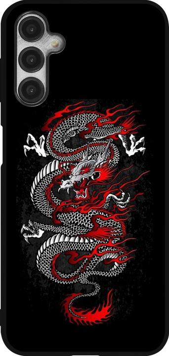 Image du produit PhoneLook Coque Silicone rigide noir Japanese style Dragon Tattoo Red Black (Samsung Galaxy A14 5G)