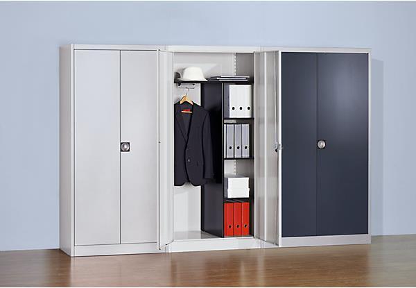 Actual product image Mauser Steel cabinet with hinged doors (95 x 42 x 195 cm)
