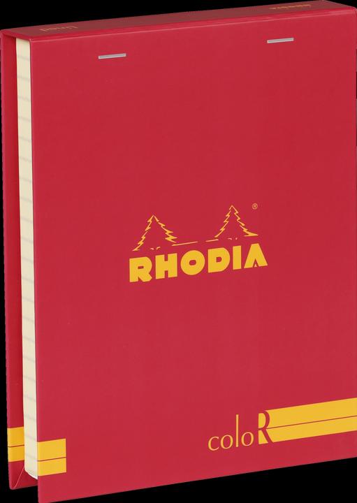 Image du produit Rhodia Coffret coloR (3 blocs agrafés coloR ligné + 2 crayons) - Framboise