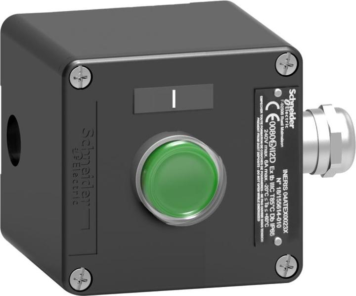 Image du produit Schneider Electric STATION À BOUTONS-POUSSOIRS ATEX (MÉTAL) 1 XAWF100EX VERT