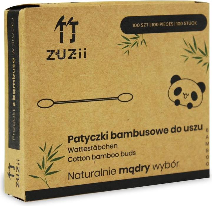 Immagine prodotto Zuzii Bastoncini igienici in bambù con cotone 100 pz -
