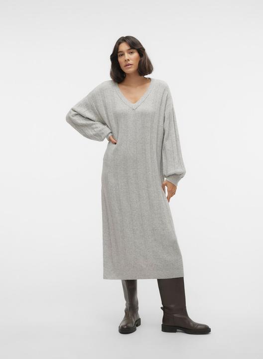 Produktbild Vero Moda VMVERITY LS V-NECK CALF DRESS GA BOO Strickkleid (S)