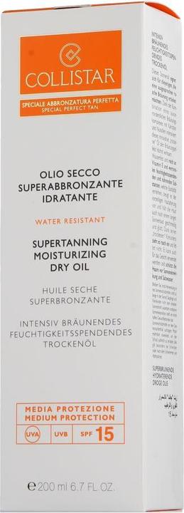 Immagine prodotto Collistar Olio secco superabbronzante Spf 15 (Crema solare, SPF 15, 200 ml, 150 g)
