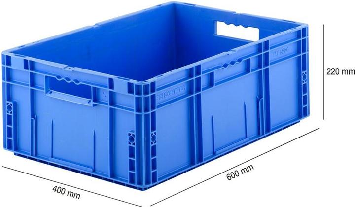 Actual product image Schäfer Shop Euro Box Series MF 6120/6170/6220/6320/6420, made of PP, various contents (41.60 l)