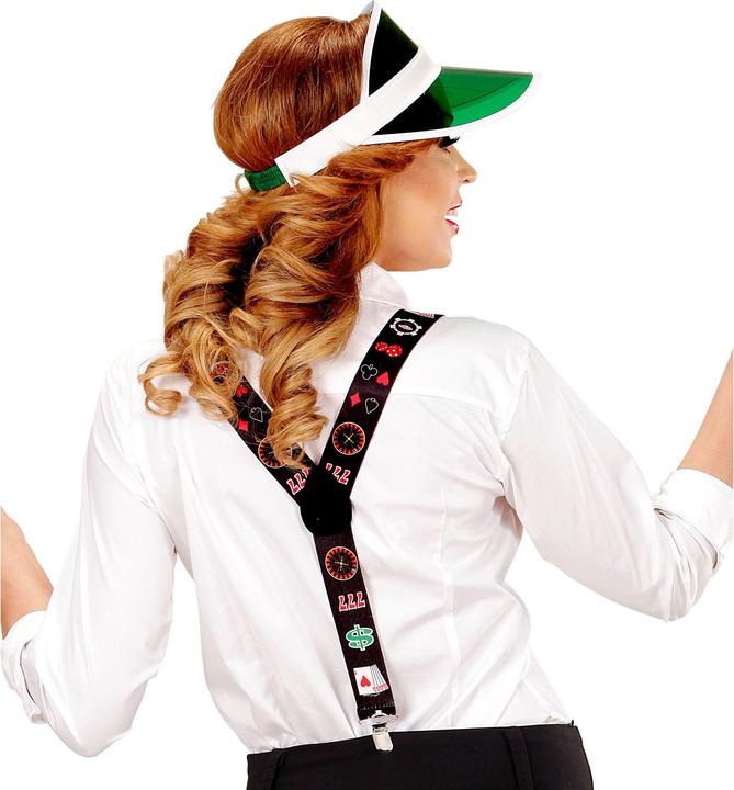 Image du produit Widmann Bretelles réglables avec pinces Motifs Poker (Taille unique)