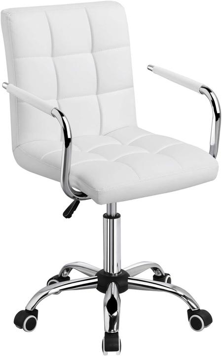 Actual product image Yaheetech Swivel Chair, White