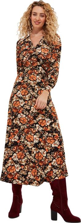 Produktbild Joe Browns PETITE Autumnal Floral V-Neck Midi Dress (38)