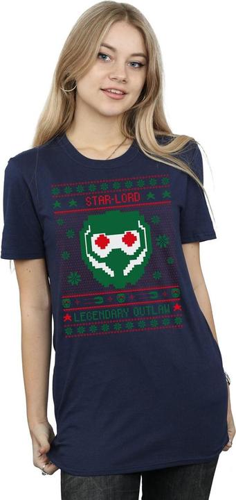 Immagine prodotto Guardians Of The Galaxy Vol. 2 Star Lord Fair Isle Maglietta Ampia Donna (M)