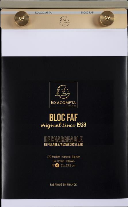 Image du produit Exacompta BLOC FAF COMPLET 21/13,5 N° 4 UNI - (21 x 13.5 cm, Blanc)
