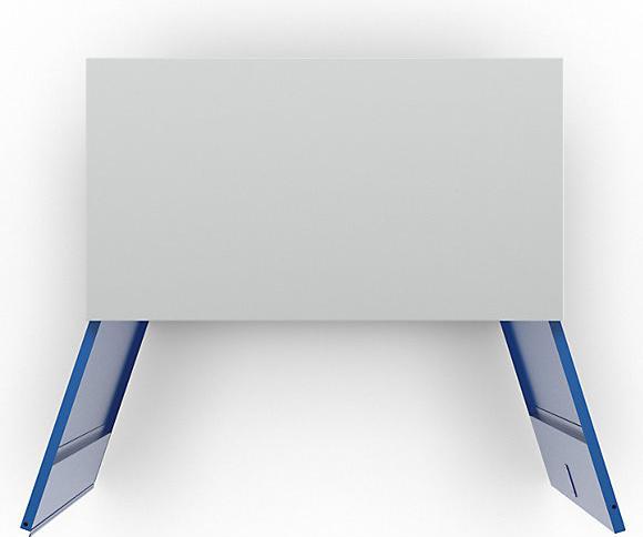 Actual product image MBA-System JUMBO equipment and cleaning cupboard, solid panel doors / 2 shelf boxes, light (45 cm, 112 cm)