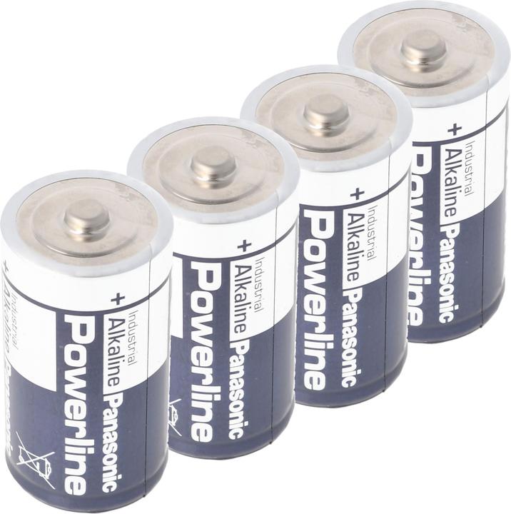 Actual product image Panasonic Powerline LR14 C Baby Battery 4 Foil, up to 7 years shelf life (4 pcs., R14)