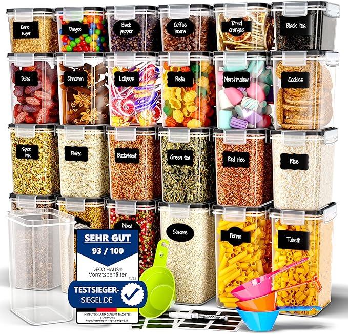 Produktbild Deco haus Vorratsdosen-Set mit Deckel (2 l)