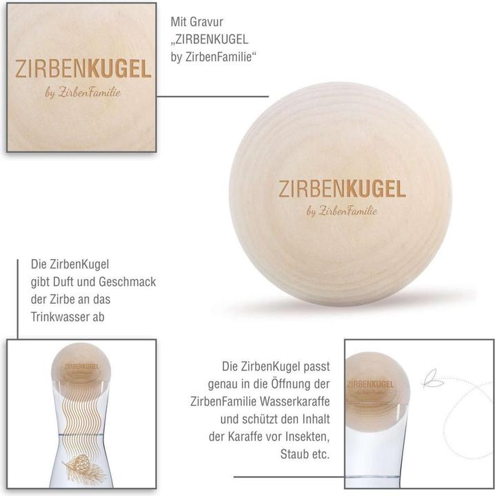 Actual product image ZirbenFamilie Swiss stone pine ball set "Sip for Sip Nature