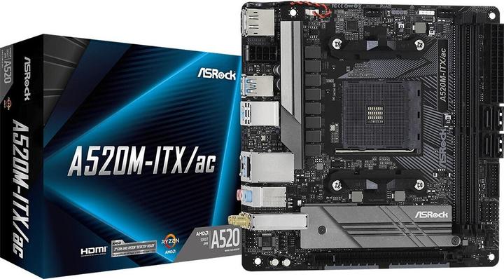 AsRock A520M (AM4, AMD A520, Mini-ITX)