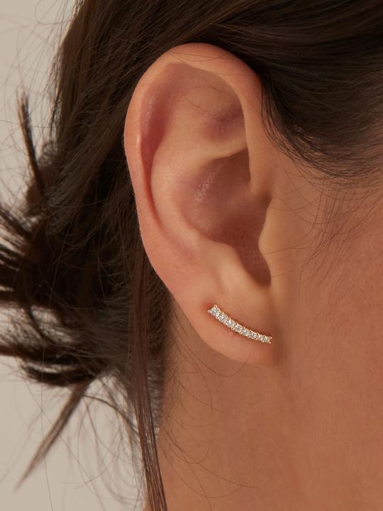 Immagine prodotto Ania Haie Orecchini Glam Crawler Stud Argento 925 (Argento 925)