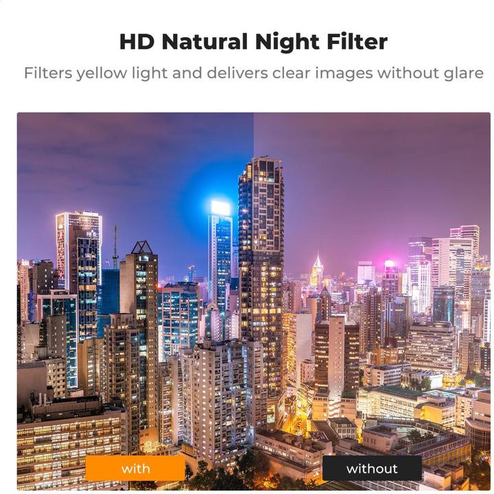 Immagine prodotto K&F Concept Filtro anti-inquinamento luminoso, HD, rivestimento verde antiriflesso, impermeabile e resistente (Osmo Pocket 3)