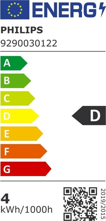 Label énergétique Philips Lampe (E14, 3.40 W, 470 lm, 1 x, D)