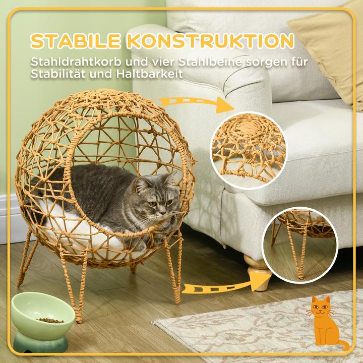 Actual product image PawHut Cat house with metal frame (Cat)