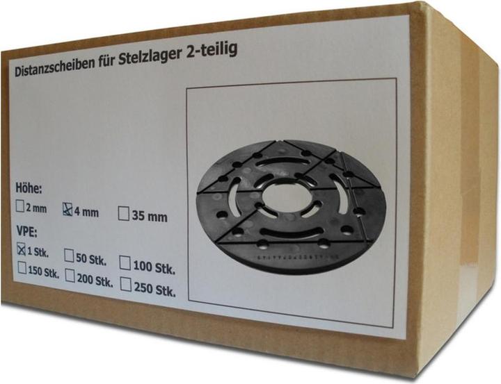 Produktbild Sanpro Distanzscheibe für Stelzlager 2-teilig, Höhe 4 mm