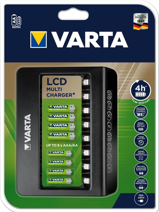 Actual product image Varta LCD Multi Charger+ (1 pcs., AAA, AA, Chargers without battery)