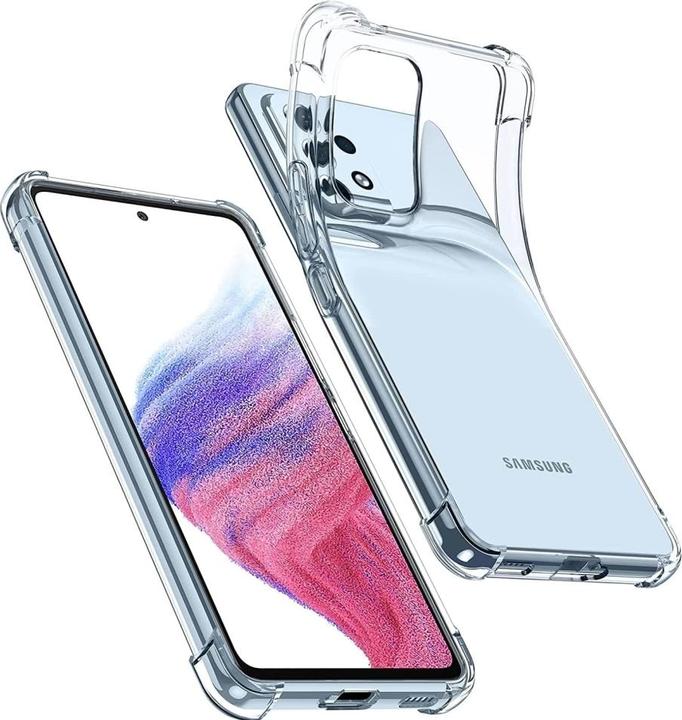 Actual product image Screenguard Apple iPhone 13 Pro Max Case Crystal Soft Airbag Bumper (Samsung Galaxy A53 5G)