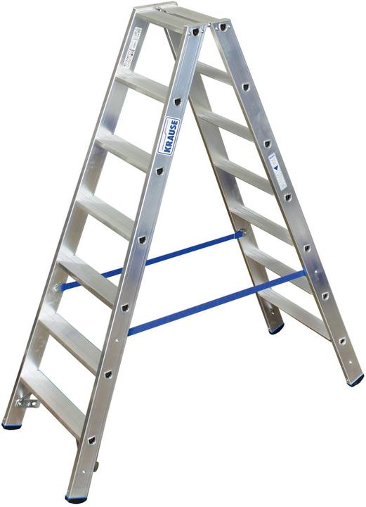 Productafbeelding Krause Aluminium dubbele trapladder, zonder wielen (Steigers, 180 cm)