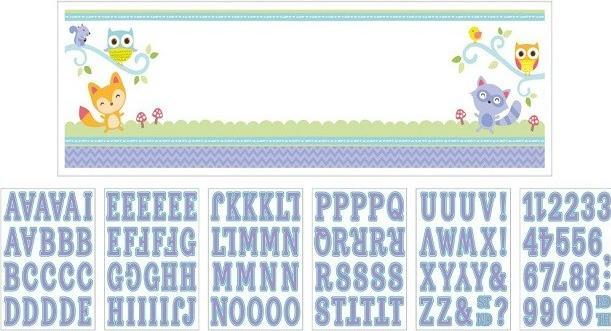 Image du produit Amscan Bannière à personnaliser Baby Shower "Bienvenue bébé