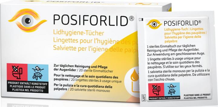 Produktbild Ursapharm Posiforlid Lidhygiene Tücher 20 Stk (416 ml, Tag)