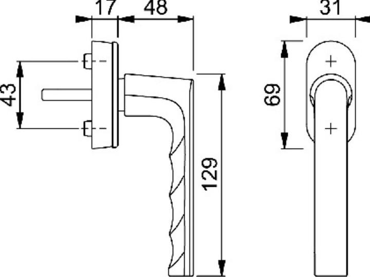 Immagine prodotto Hoppe Maniglie per finestre SecuForte 0700/UD9020 Amburgo (Maniglie per finestre)