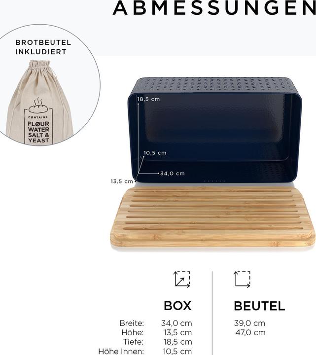 Actual product image Lars Nysøm Bread box with cutting board Glaede