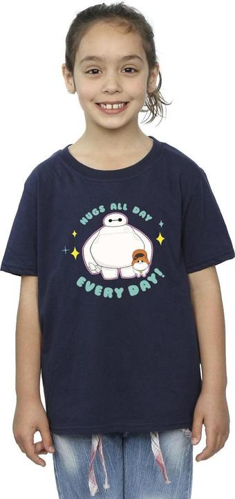 Actual product image Disney Girls Big Hero 6 Baymax Hugs Everyday Cotton T-Shirt (152, 158)
