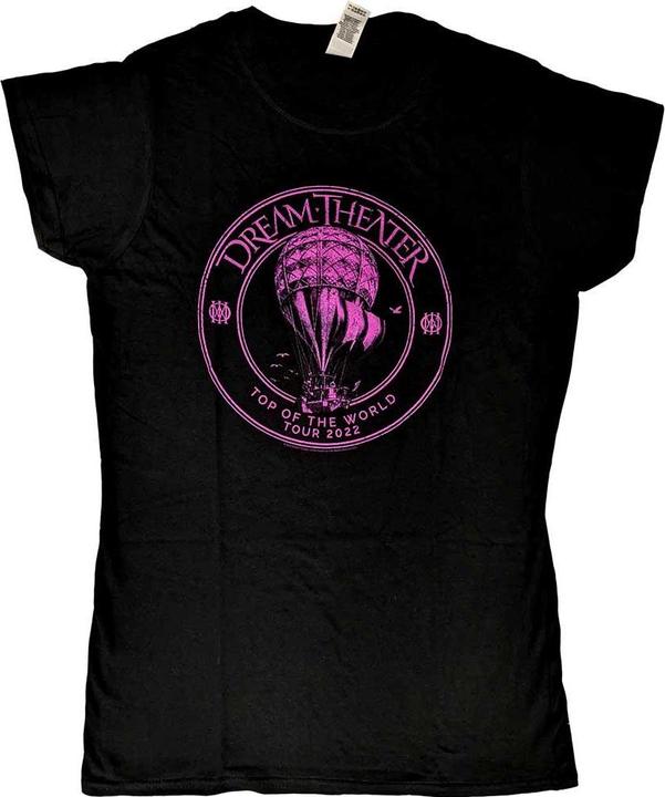 Actual product image Dream Theater Womens/Ladies TOTW Tour 2022 Hot Air Balloon Cotton T-Shirt (M)