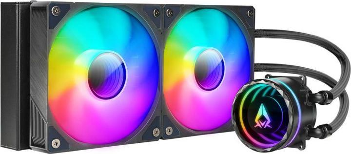 Actual product image Azza Blizzard PRO 240 ARGB water cooler retail